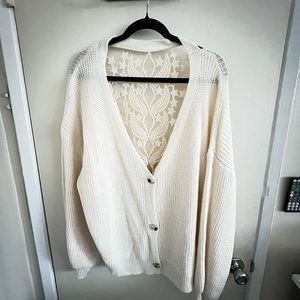 Cardigan with cute back detail